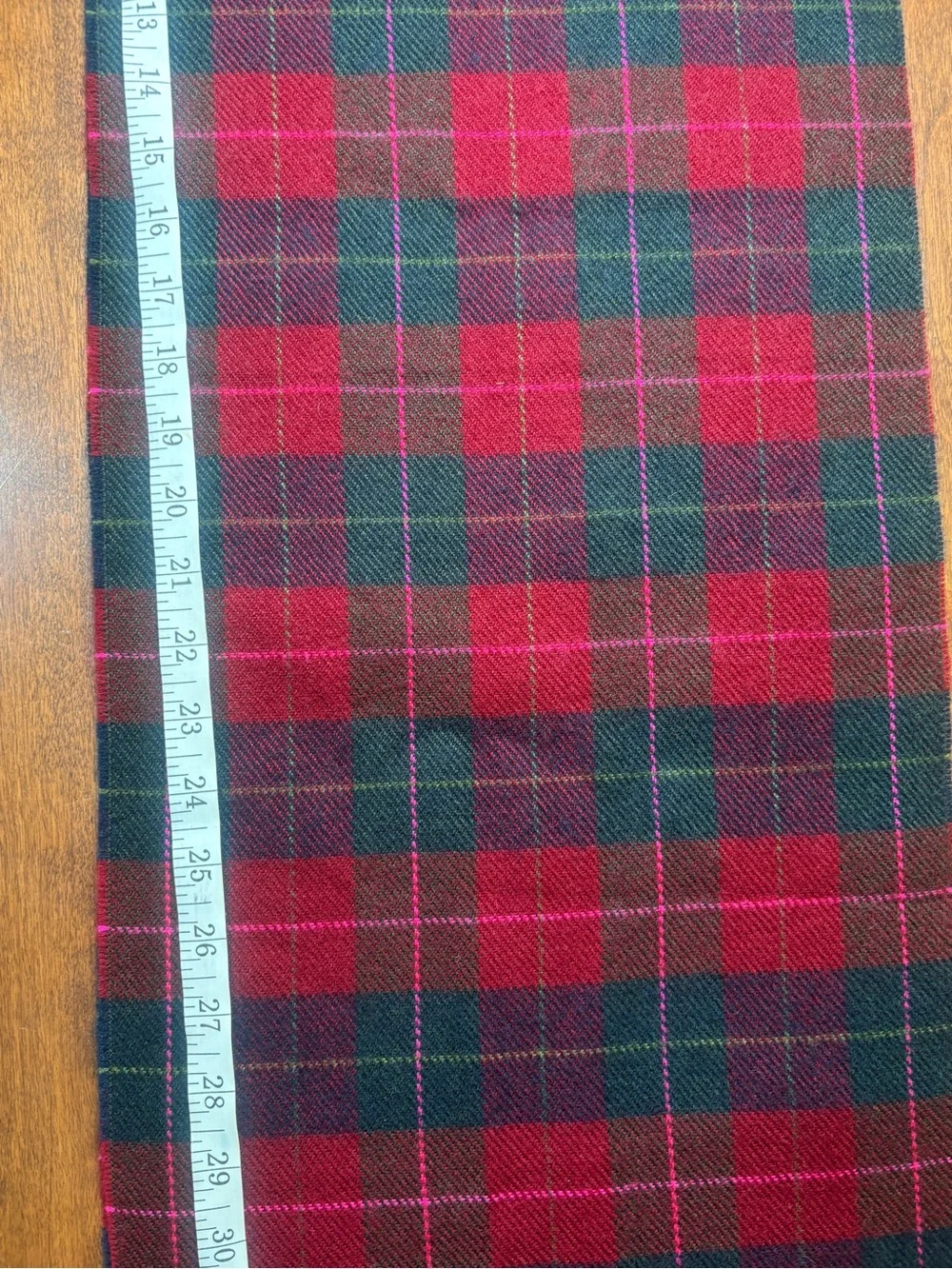 Jockey Red and Black Plaid Fringe Scarf